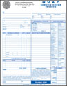 HVAC Service Order / Invoice - PERSONALIZED