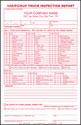 Pick-up Truck / Van Inspection Book, PERSONALIZED
