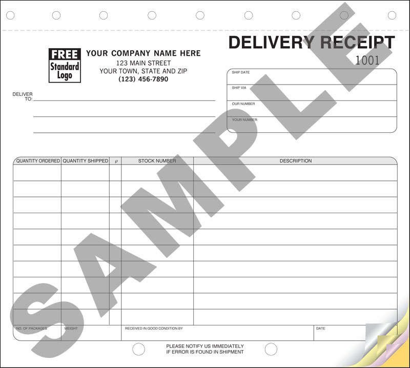 Delivery Receipt - Click Image to Close