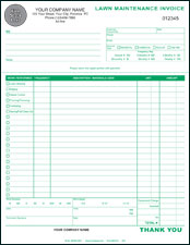 Lawn Maintenance Invoice - PERSONALIZED