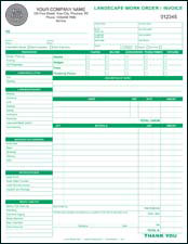 Landscaping Work Order / Invoice - PERSONALIZED